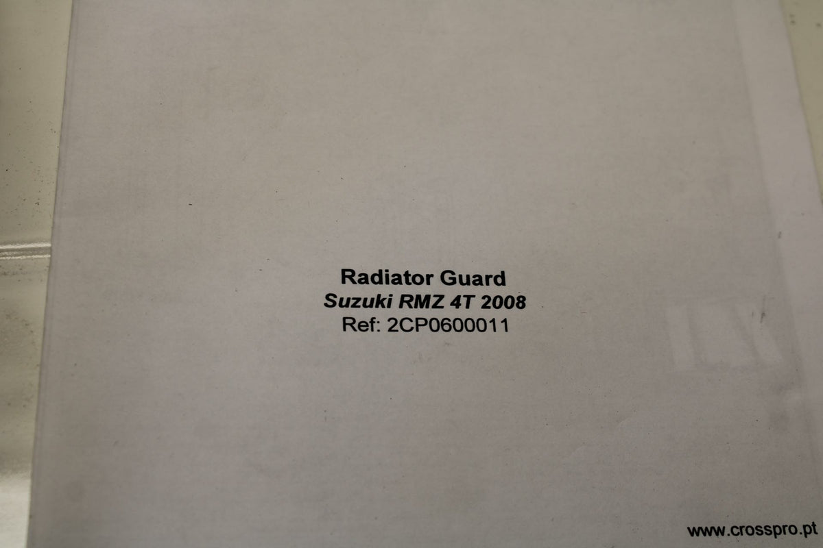 08-09 SUZUKI RMZ450 CROSSPRO RADIATOR GUARD SHIELD