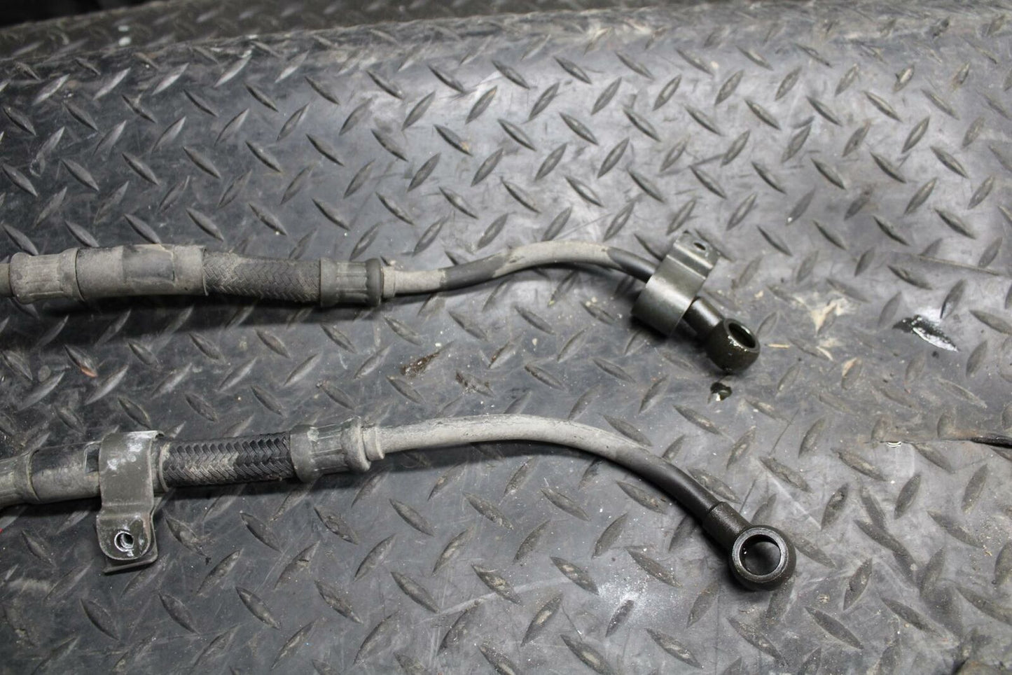 86 SUZUKI GS750ES ENGINE MOTOR OIL COOLER HOSES BB233
