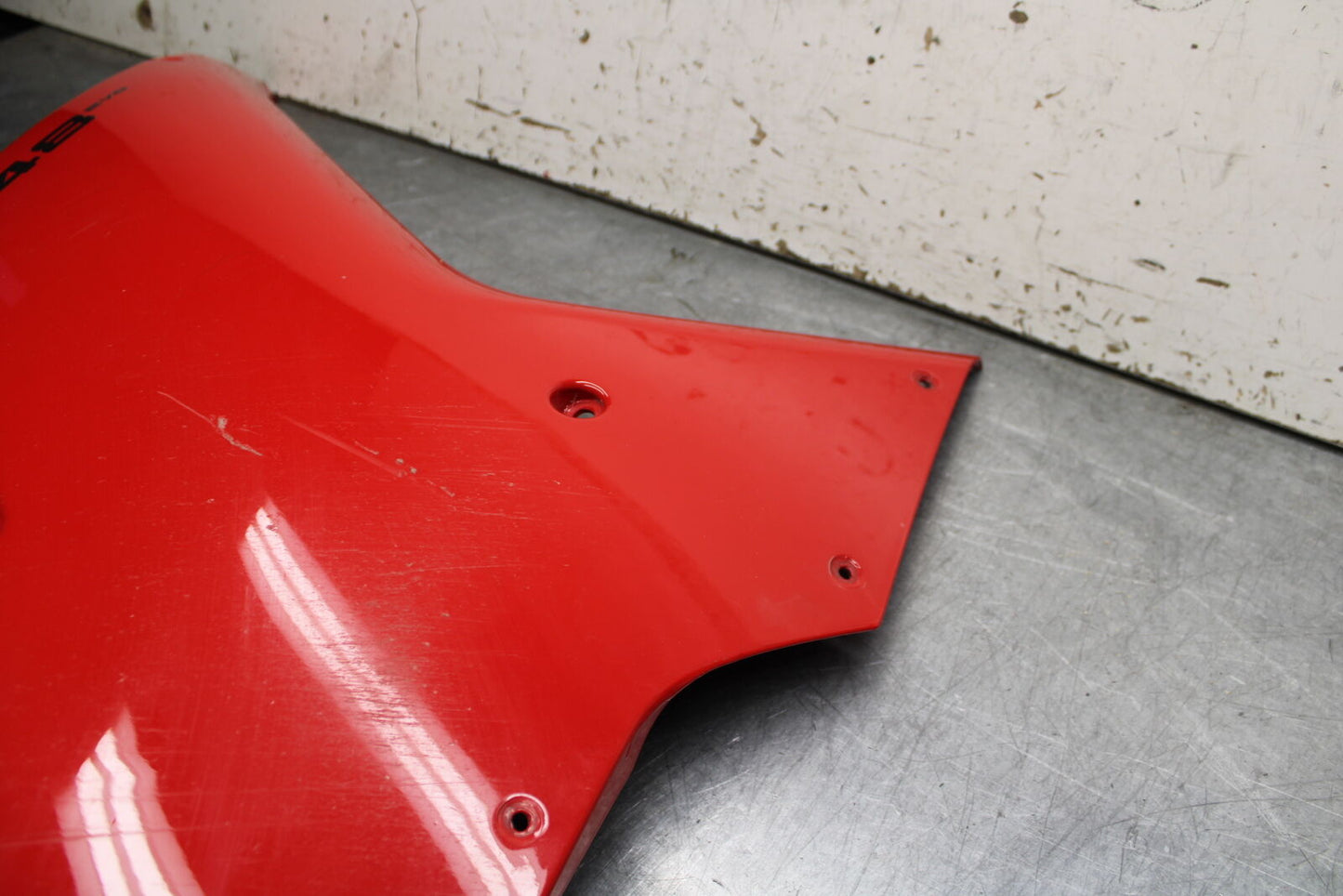 08-13 DUCATI 848 EVO RIGHT LOWER MID UPPER SIDE FAIRING COWL BB667