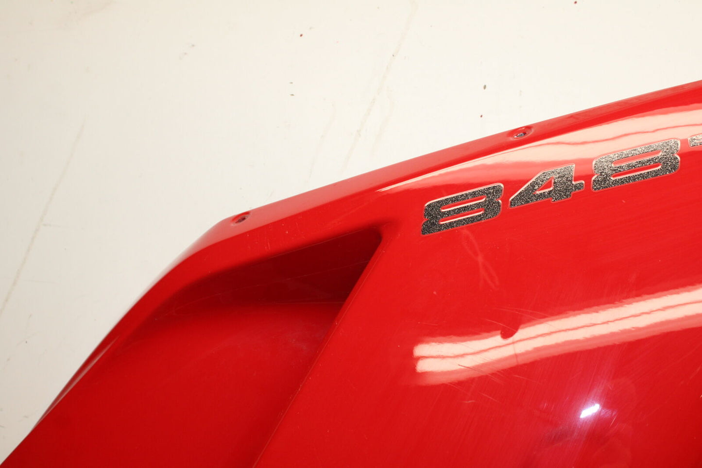 08-13 DUCATI 848 EVO RIGHT LOWER MID UPPER SIDE FAIRING COWL BB667