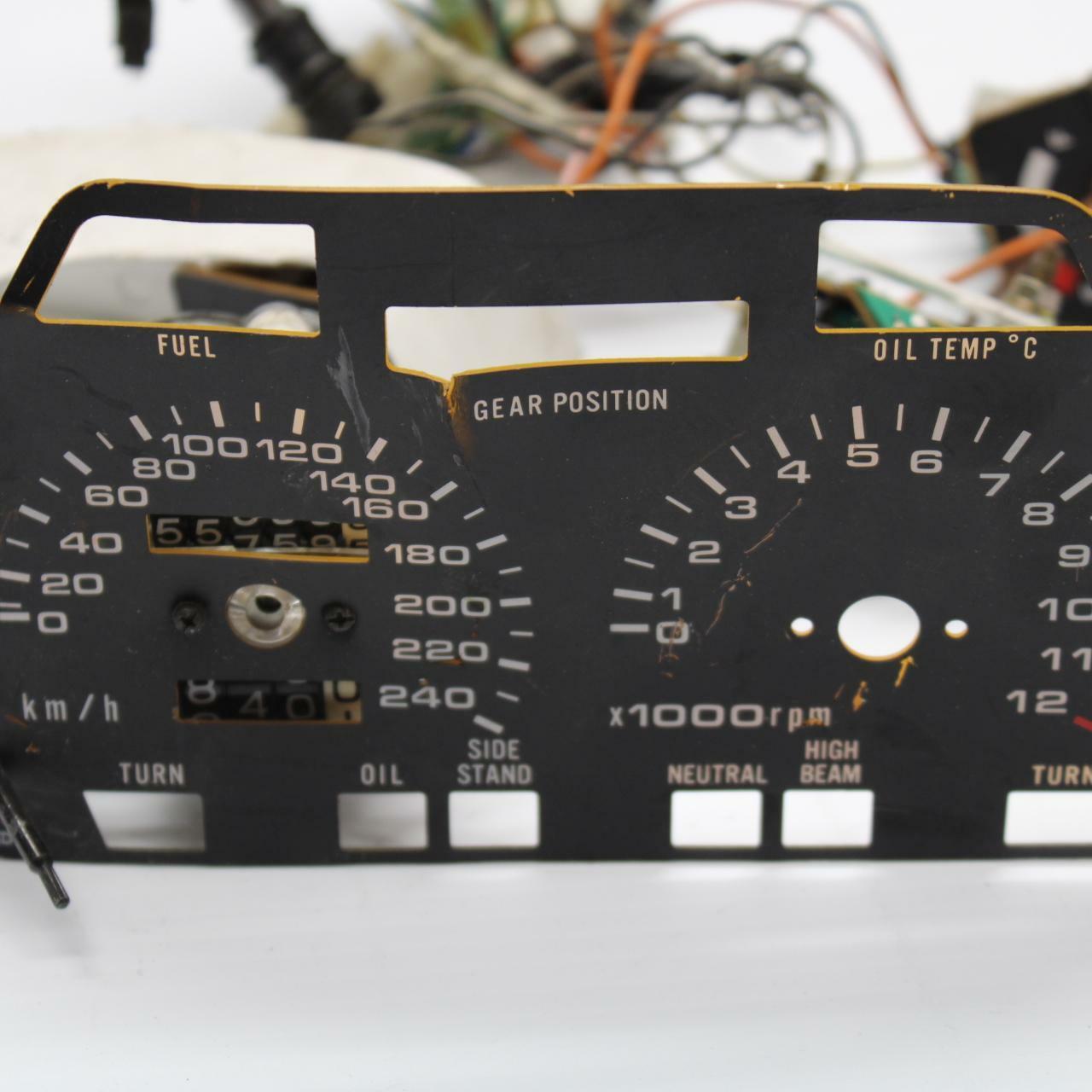 86 SUZUKI GS750ES SPEEDO TACH GAUGES DISPLAY CLUSTER PARTS ONLY BB233