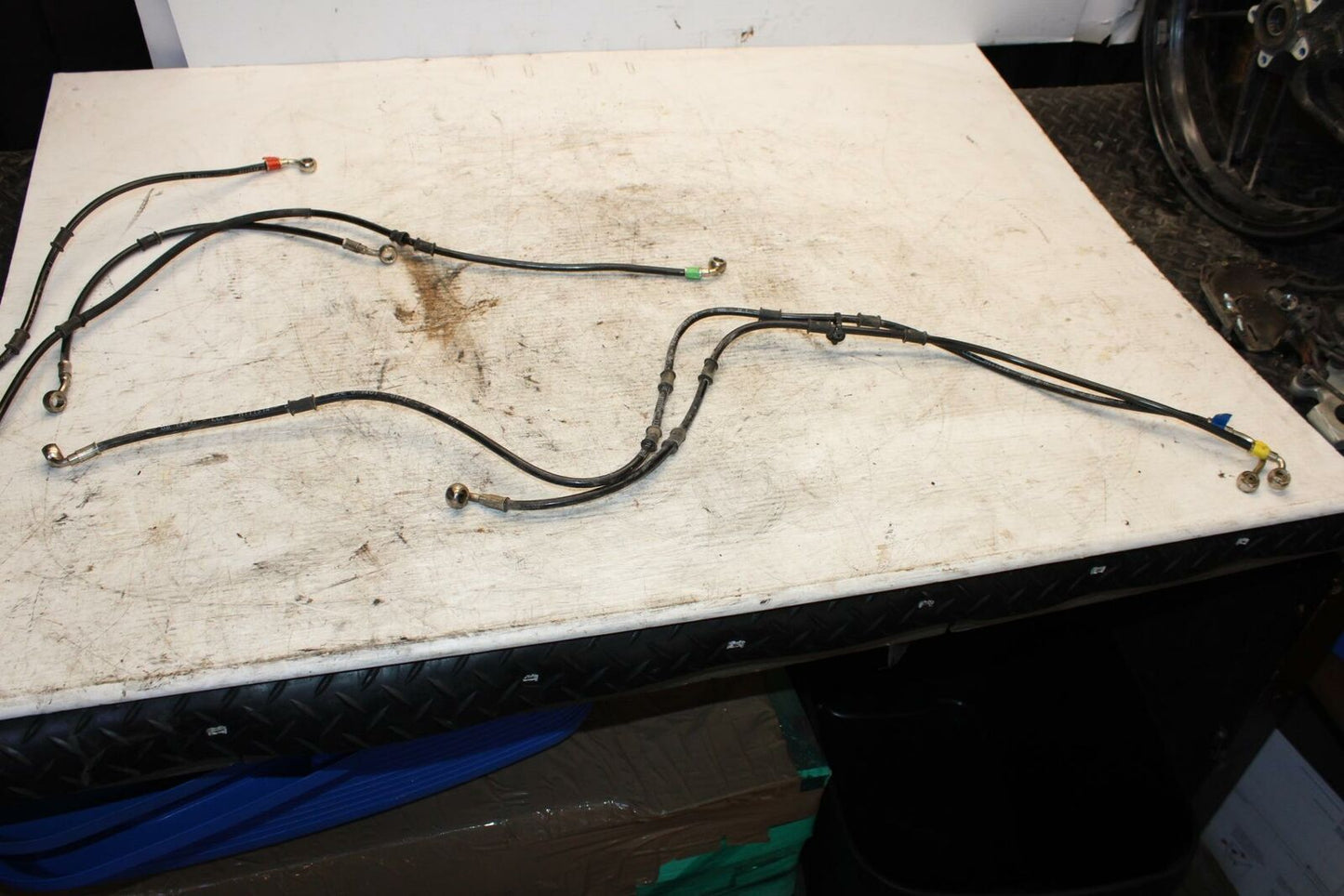 17-20 DUCATI MONSTER 797 FRONT REAR BACK ABS HOSE LINES HOSES BB309