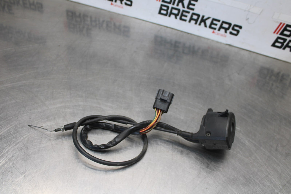 05 DUCATI SUPERSPORT 800 LEFT CLIP ON HORN SIGNALS SWITCHES/ CHOKE CABLE BB913