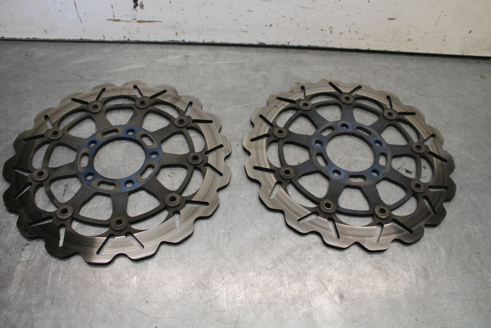 04-05 SUZUKI GSXR600 AFTERMARKET GALFER FRONT LEFT RIGHT BRAKE ROTORS DISCS BB65