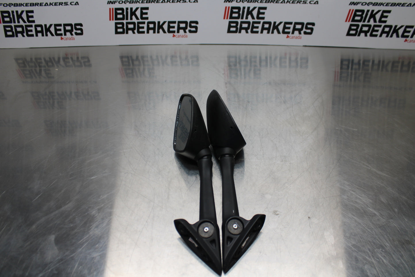 19 YAMAHA YZF R3 REAR VIEW MIRROR SET PAIR MIRRORS BB378