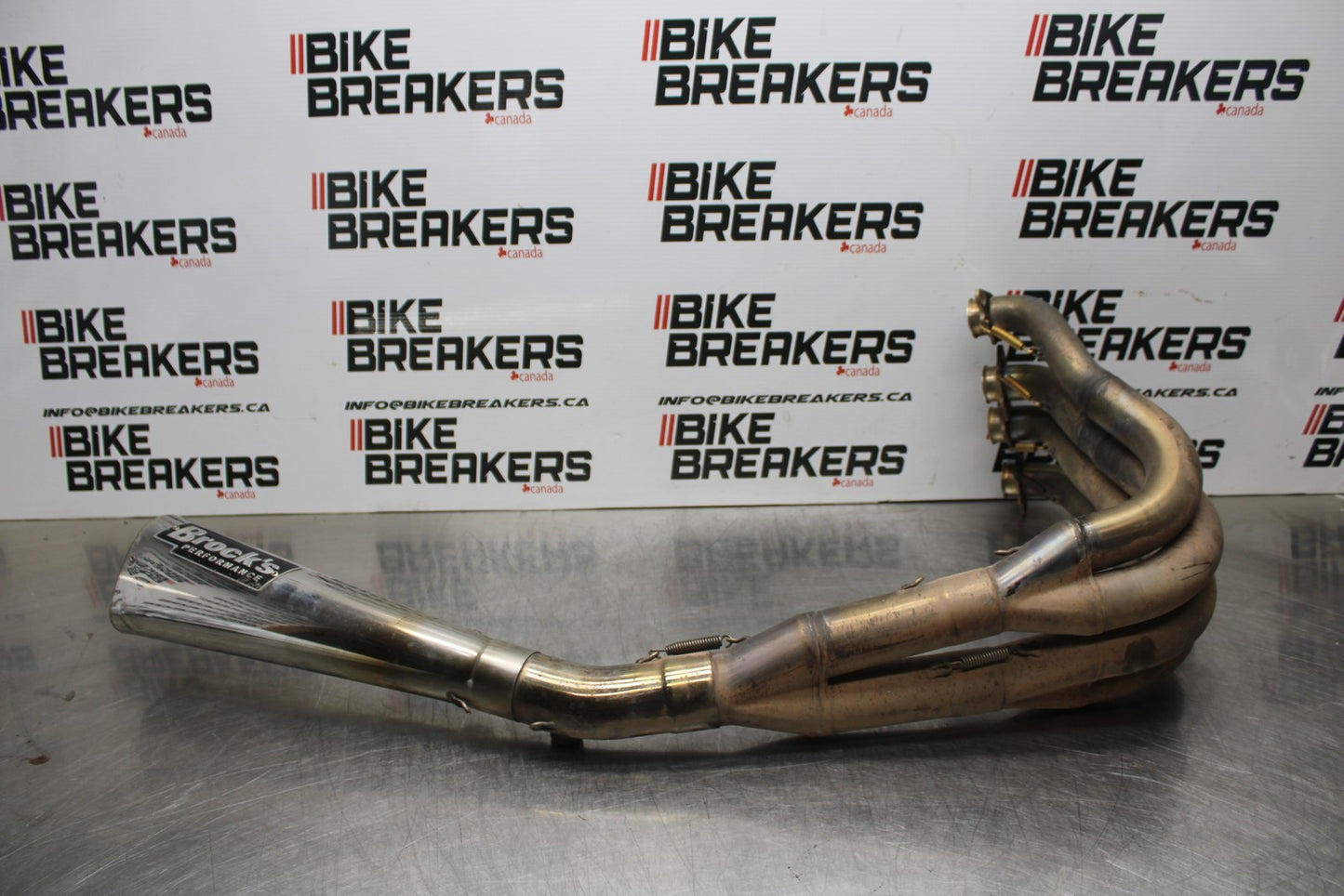 08 KAWASAKI NINJA ZX10R BROCKS FULL EXHAUST SYSTEM HEADERS PIPE MUFFLER BB201