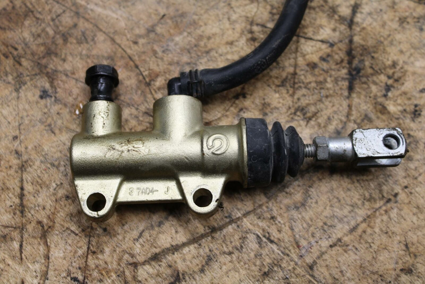 04-07 DUCATI ST3 BREMBO REAR BACK BRAKE MASTER CYLINDER W RESERVOIR BB347