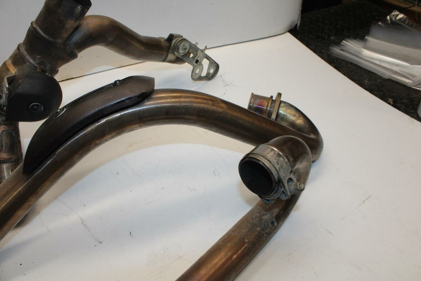 12 DUCATI MONSTER 796 EXHAUST HEADER PIPES MANIFOLD BB276