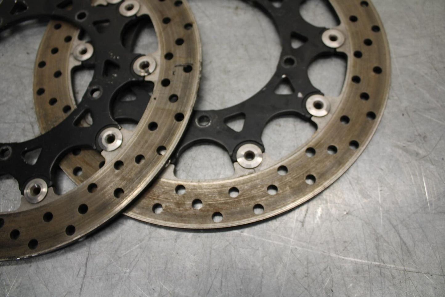 2007 Yamaha YZF R1 FRONT LEFT RIGHT BRAKE ROTORS DISCS 4C8-2581T-00-00 BB523