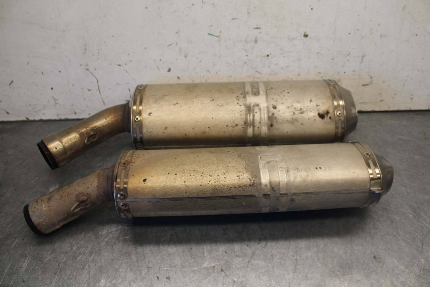 07-08 DUCATI 1098 EXHAUST PIPE MUFFLER SLIP ON CAN SILENCER BB699