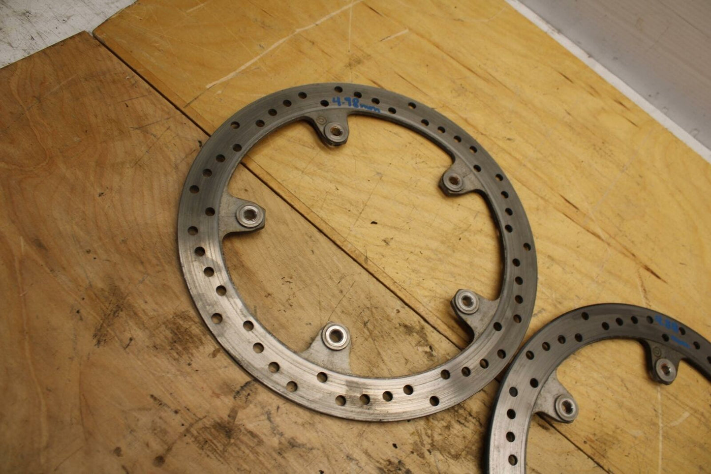 12-14 BMW S1000RR FRONT LEFT RIGHT BRAKE ROTORS DISCS BB317