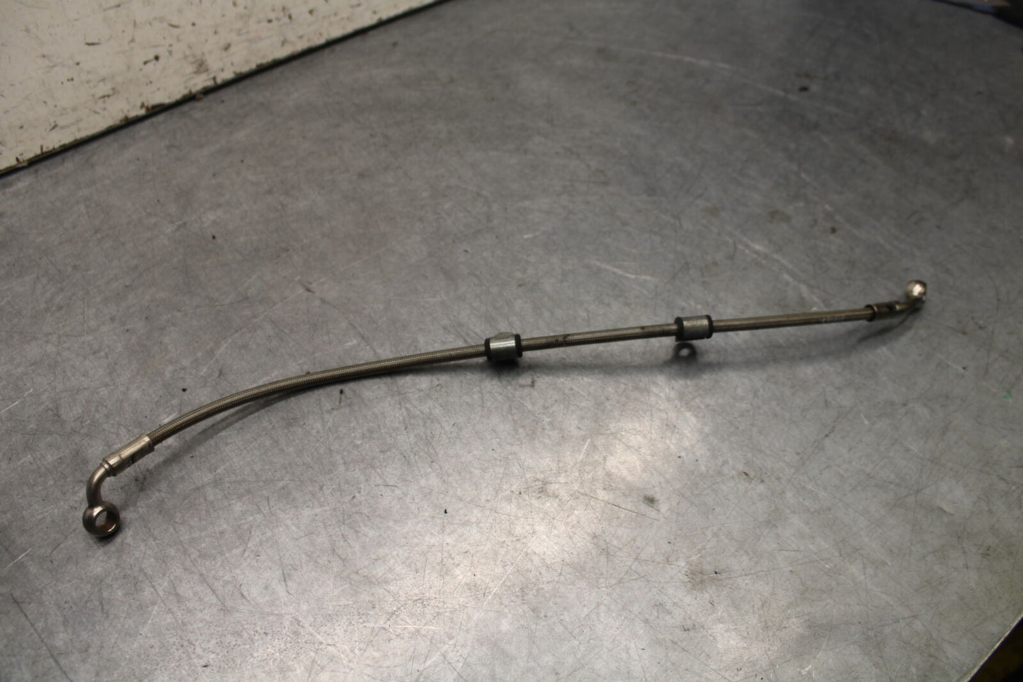 07-08 TRIUMPH DAYTONA 675 BRAIDED REAR BACK BRAKE HOSE FLUID LINE BB685