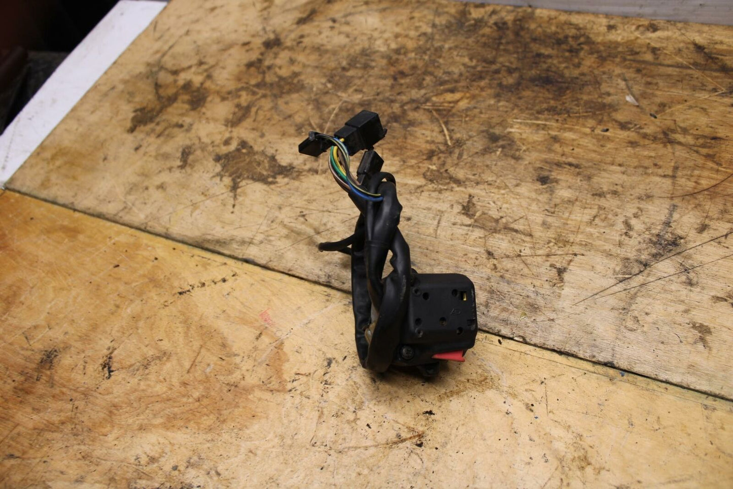 91-93 YAMAHA FZR1000 LEFT CLIP ON HANDLE HORN SIGNALS SWITCH SWITCHES BB339
