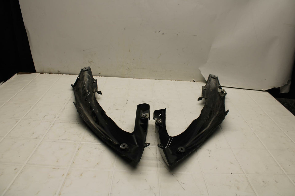 08-16 YAMAHA YZF R6 RIGHT & LEFT FRONT UPPER MID SIDE FAIRING COWL PLASTIC BB406