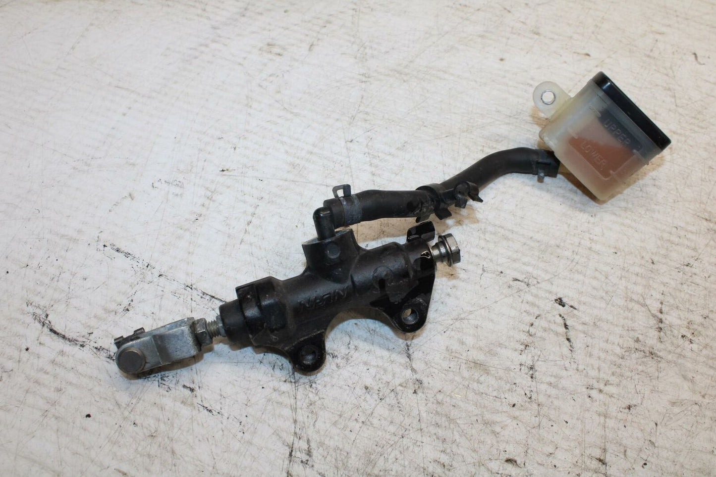 08-11 TRIUMPH SPEED TRIPLE REAR BACK BRAKE MASTER CYLINDER W RESERVOIR BB366