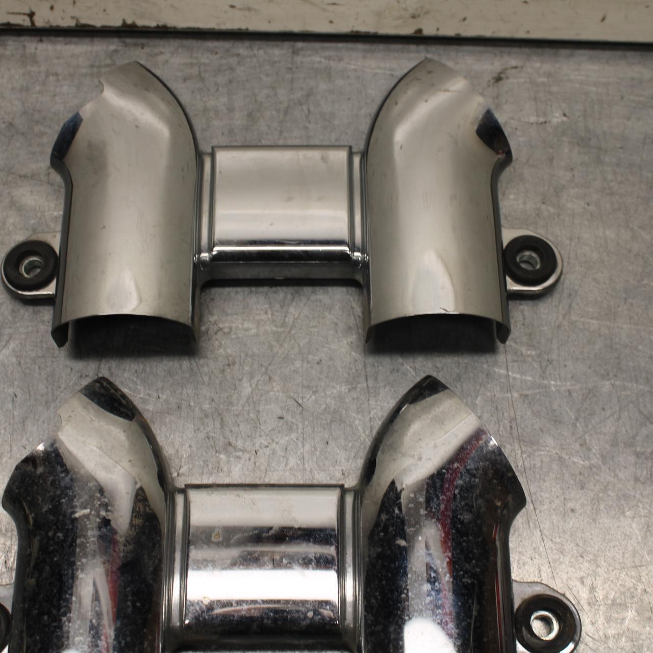 93-07 YAMAHA VMAX 1200 PAIR LEFT RIGHT CHROME CARBURETOR COVERS BB634
