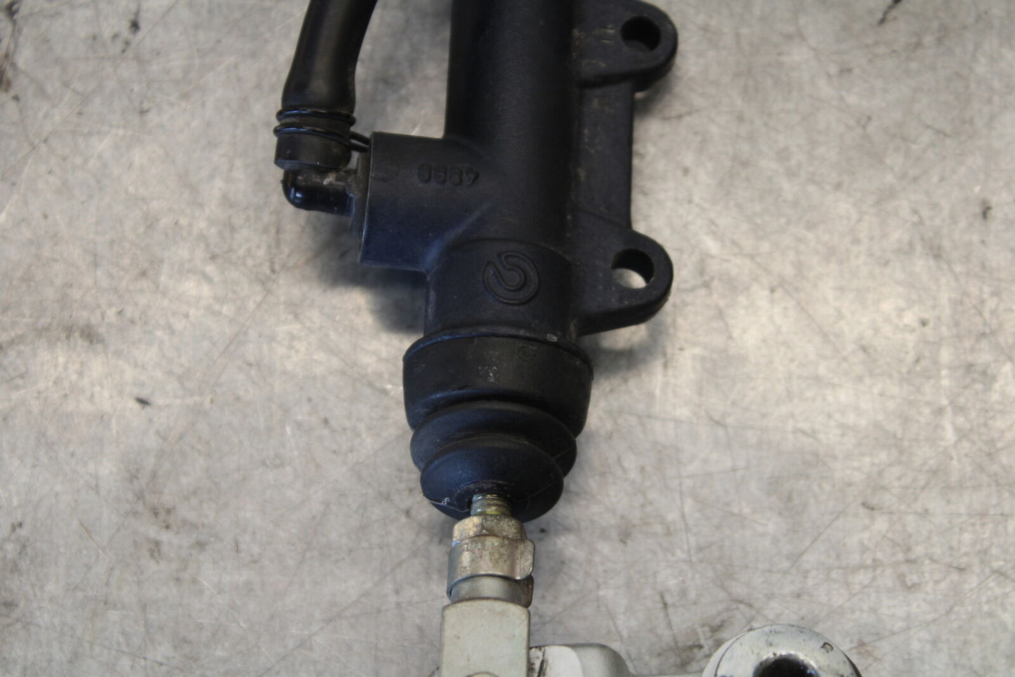 06-07 DUCATI MONSTER 695 REAR BACK BRAKE MASTER CYLINDER W RESERVOIR BB674