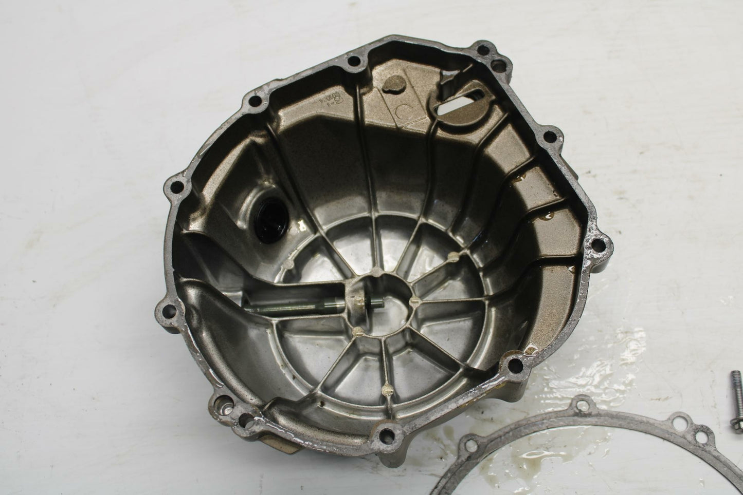 03 KAWASAKI NINJA ZX6RR ZX600K CLUTCH SIDE ENGINE MOTOR COVER BB264