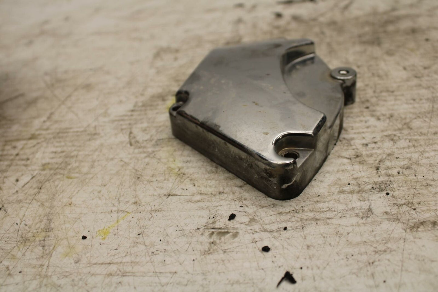02-03 YAMAHA V STAR 1100 CLUTCH SIDE ENGINE MOTOR COVER CABLE BB308