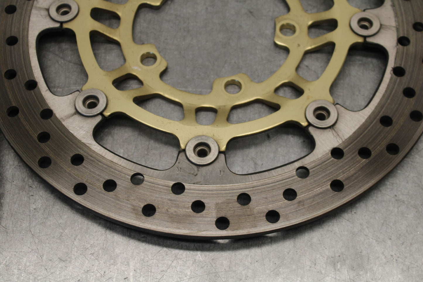 07-08 TRIUMPH DAYTONA 675 FRONT LEFT RIGHT BRAKE ROTORS DISCS BB685