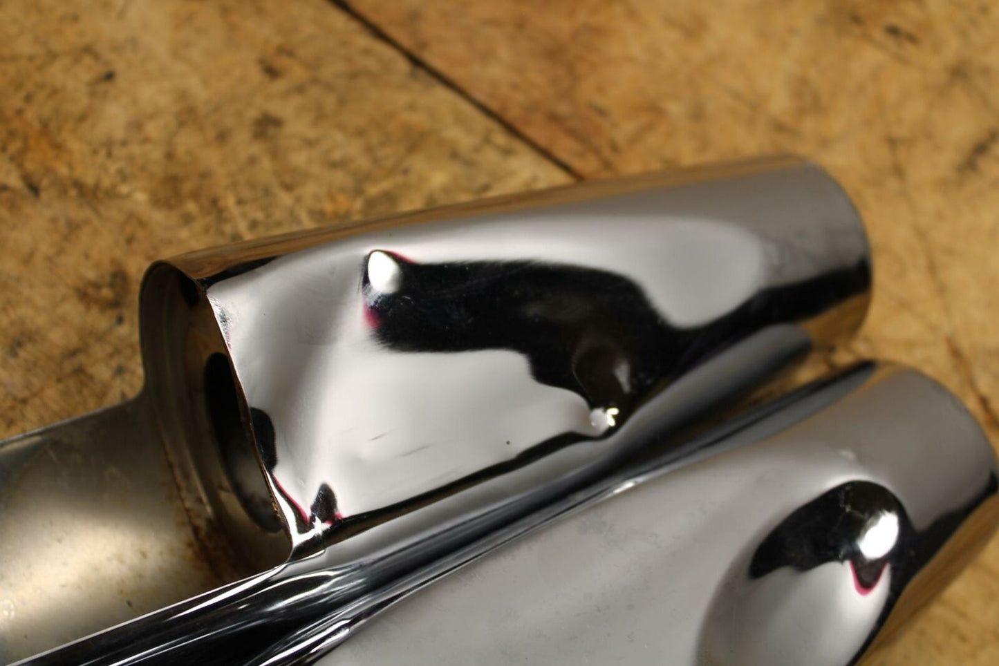 05-09 SUZUKI BOULEVARD C90 FRONT FORK UPPER COVER TOP GUARD SHIELD COWL  BB332