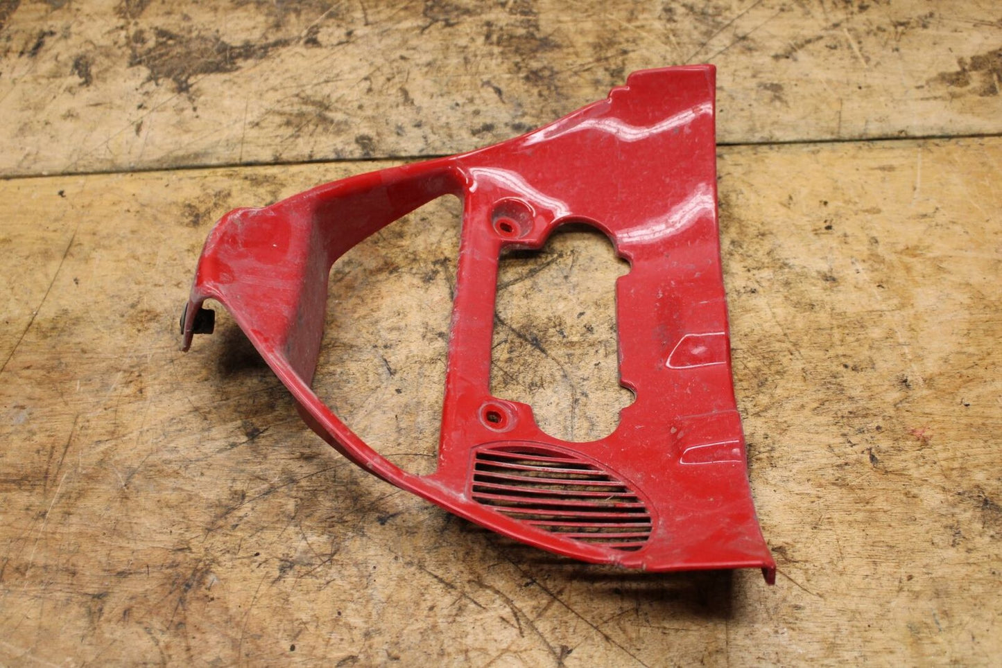 04-07 DUCATI ST3 FRONT LOWER INNER EXHAUST V FAIRING COWL GUARD BB347