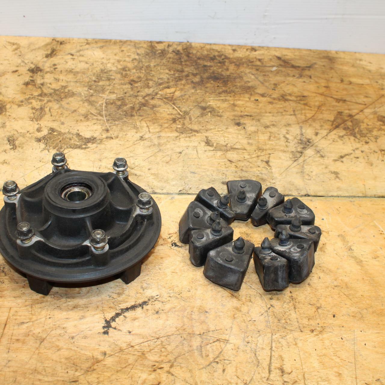 91-93 YAMAHA FZR1000 REAR HUB W? SHOCK DAMPERS CUSH ABSORBERS BB339