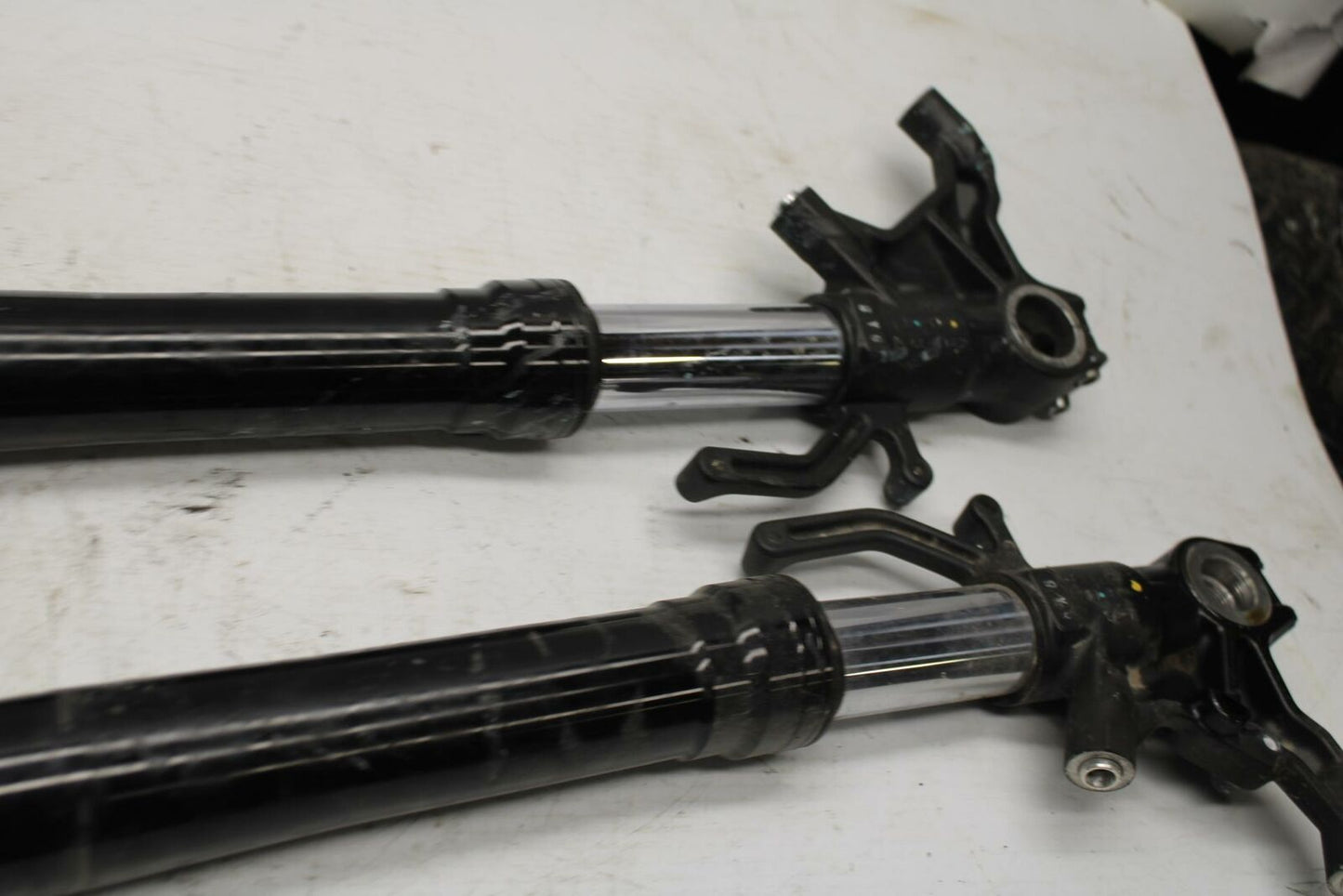 13-18 KAWASAKI NINJA ZX6R FRONT FORKS SHOCK SUSPENSION SET PAIR FOR PARTS BB353