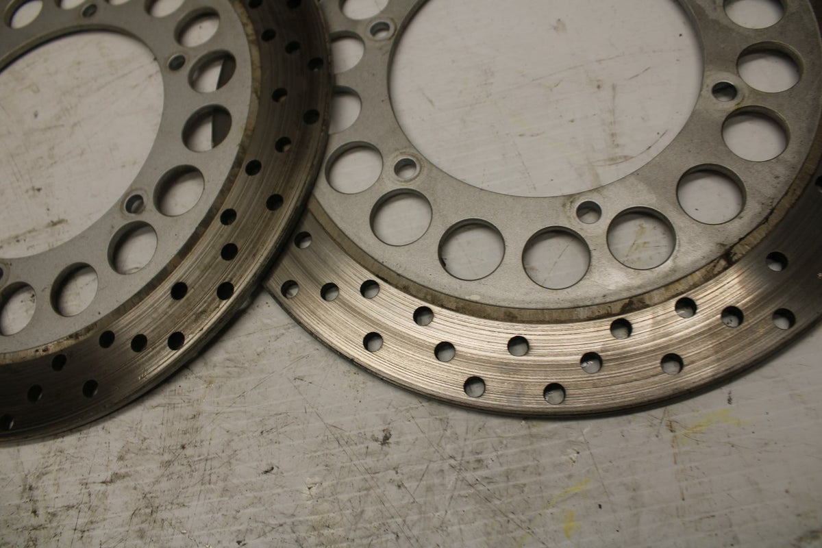 03-04 YAMAHA ROAD STAR 1600 FRONT LEFT RIGHT BRAKE ROTORS DISCS BB279