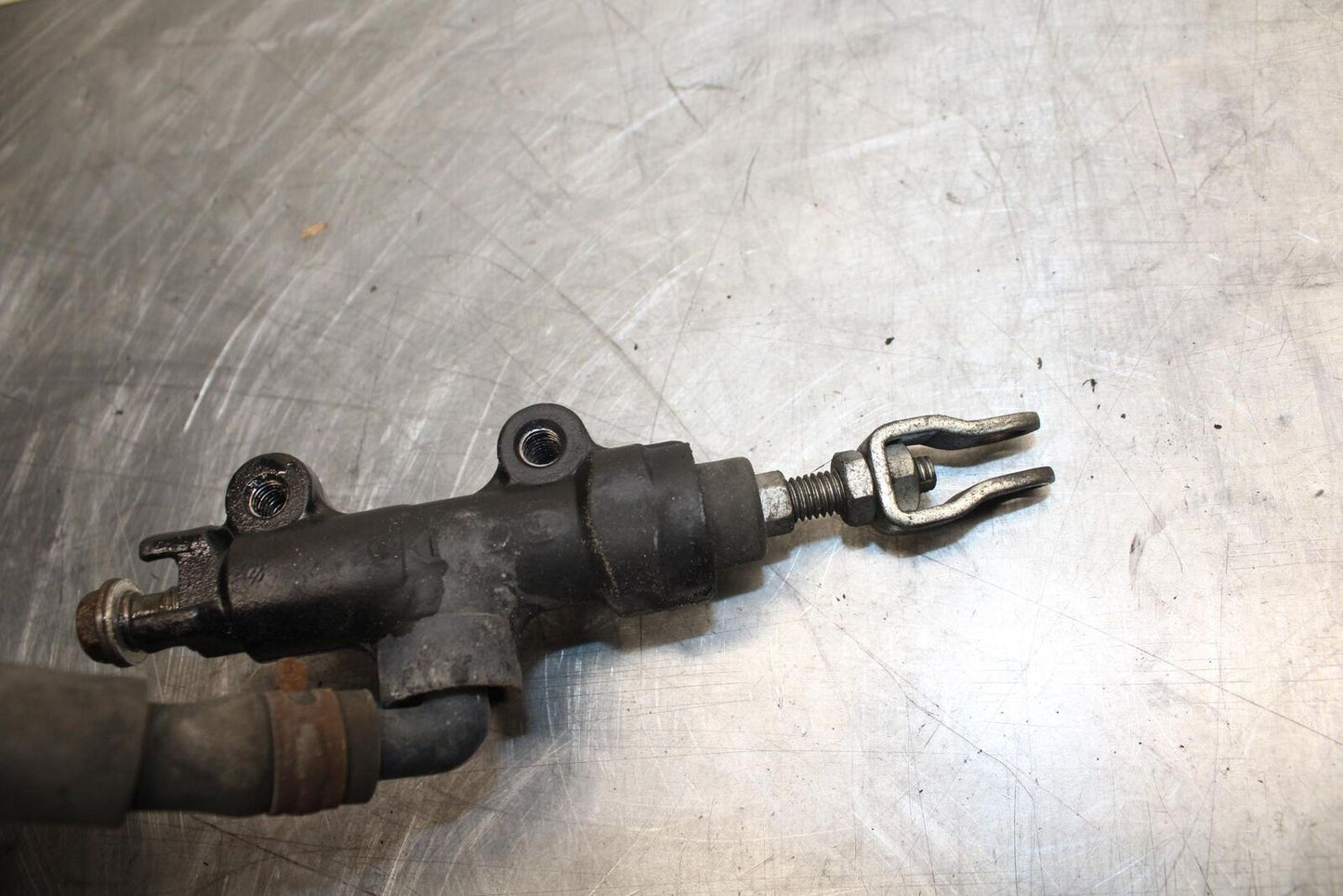 08-12 KAWASAKI NINJA 250R EX250J REAR BRAKE MASTER CYLINDER W RESERVOIR BB496