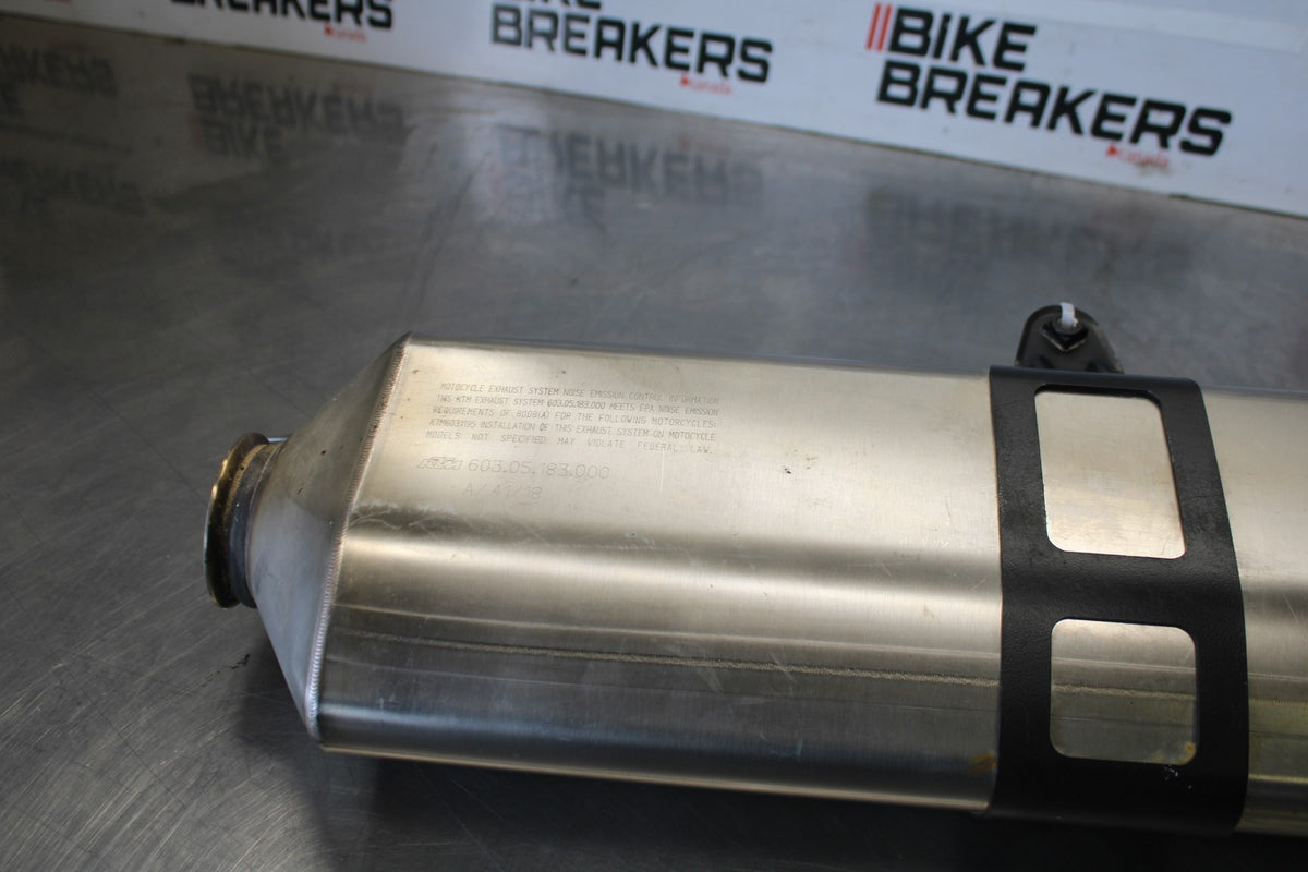 14-16 KTM 1190 ADVENTURE R EXHAUST PIPE MUFFLER SLIP ON CAN SILENCER BB00