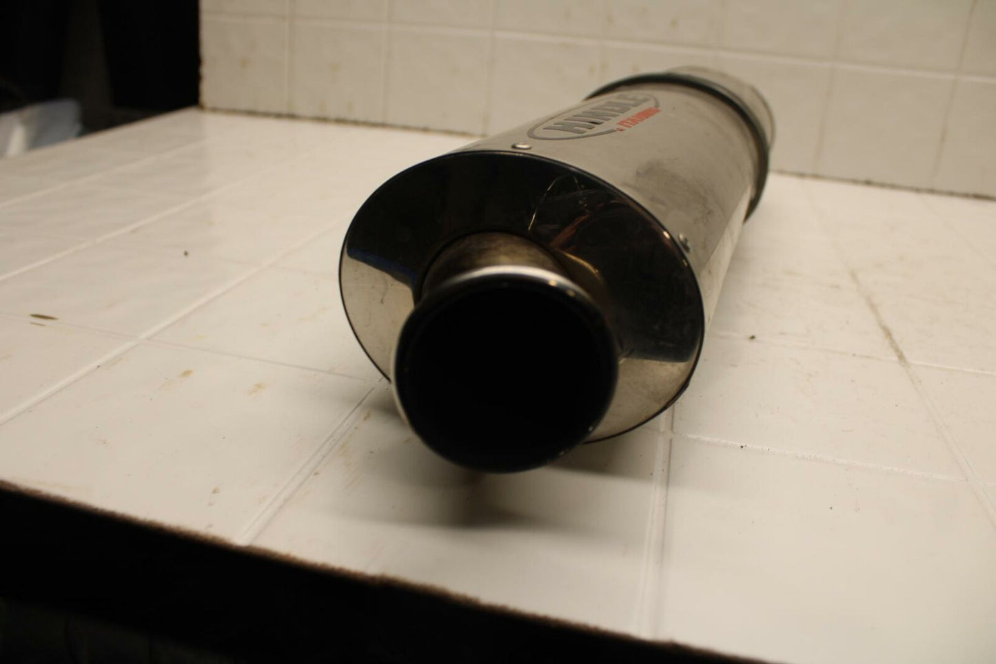 01-02 SUZUKI GSXR750 HINDLE EXHAUST PIPE MUFFLER SLIP ON CAN SILENCER BB402