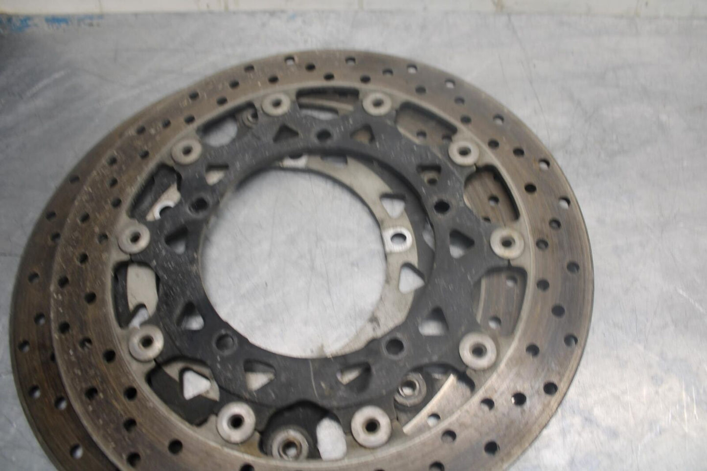 05 YAMAHA YZF R6S FRONT LEFT RIGHT BRAKE ROTORS DISCS BB462