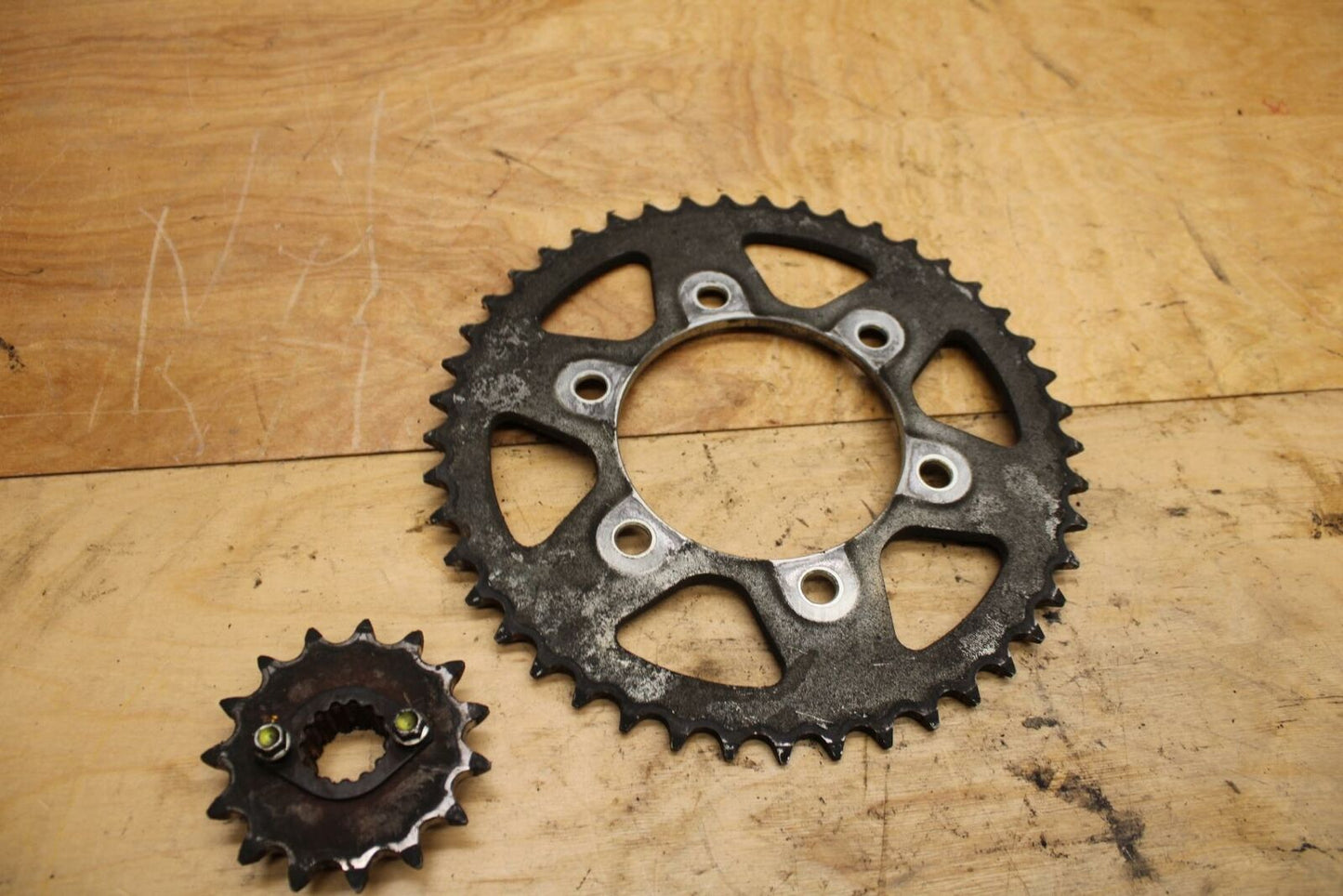 08-14 DUCATI MONSTER 696 FRONT REAR BACK SPROCKET SET BB324