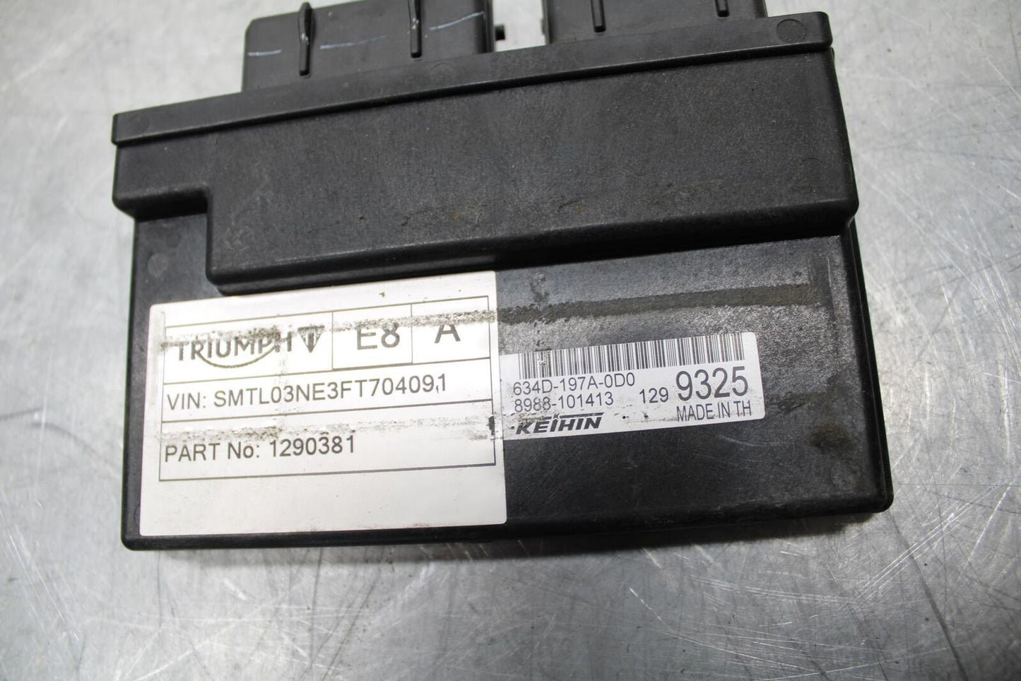 14-15 TRIUMPH STREET TRIPLE R ECU COMPUTER CONTROLLER UNIT BLACK BOX ECM BB441