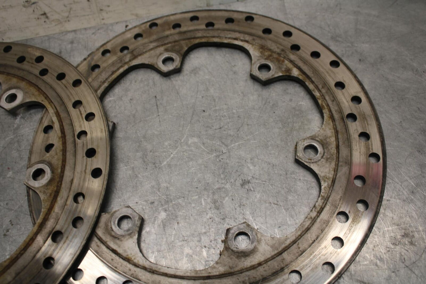 1992 Honda CBR600F2 FRONT LEFT RIGHT BRAKE ROTORS DISCS 45251-MV9-000 BB40