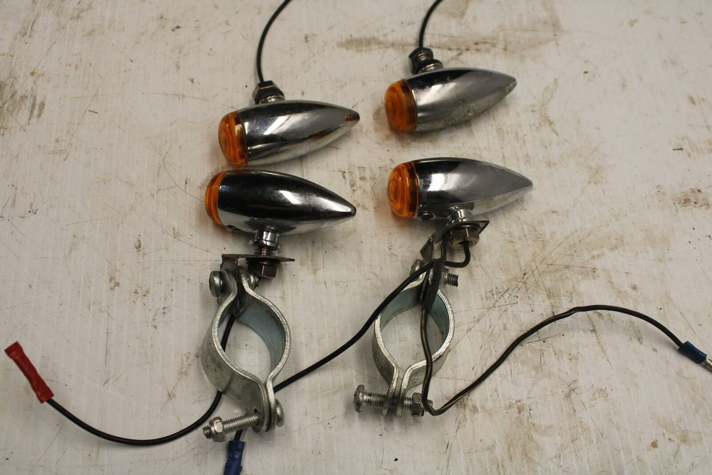 77-79 SUZUKI GS750 AFTERMARKET FRONT REAR LEFT RIGHT TURN SIGNALS LIGHTS BB258