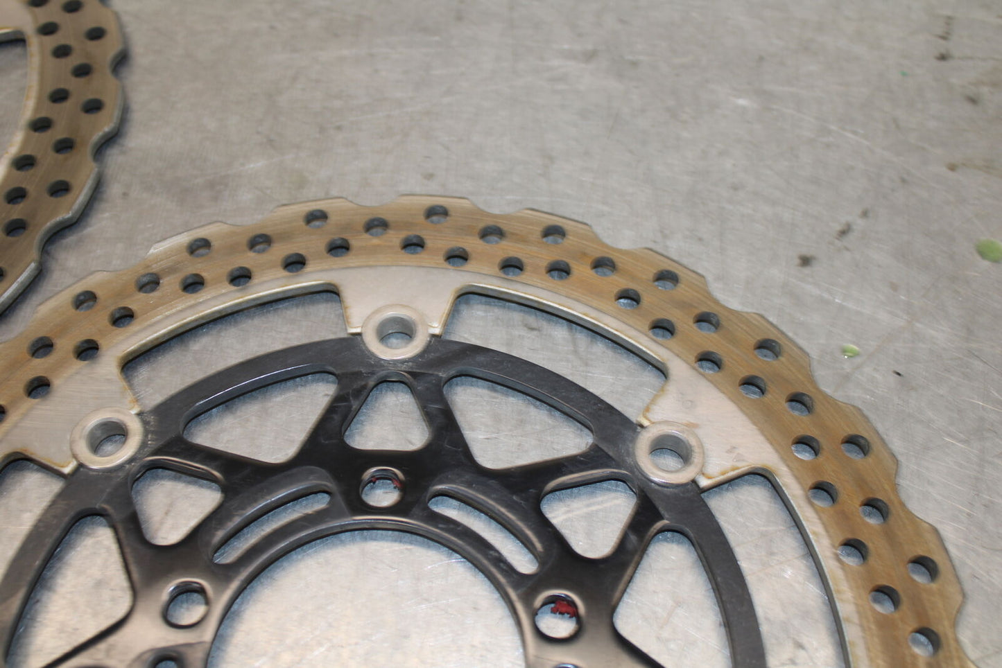 19-23 KAWASAKI NINJA ZX6R FRONT LEFT RIGHT BRAKE ROTORS DISCS BB701