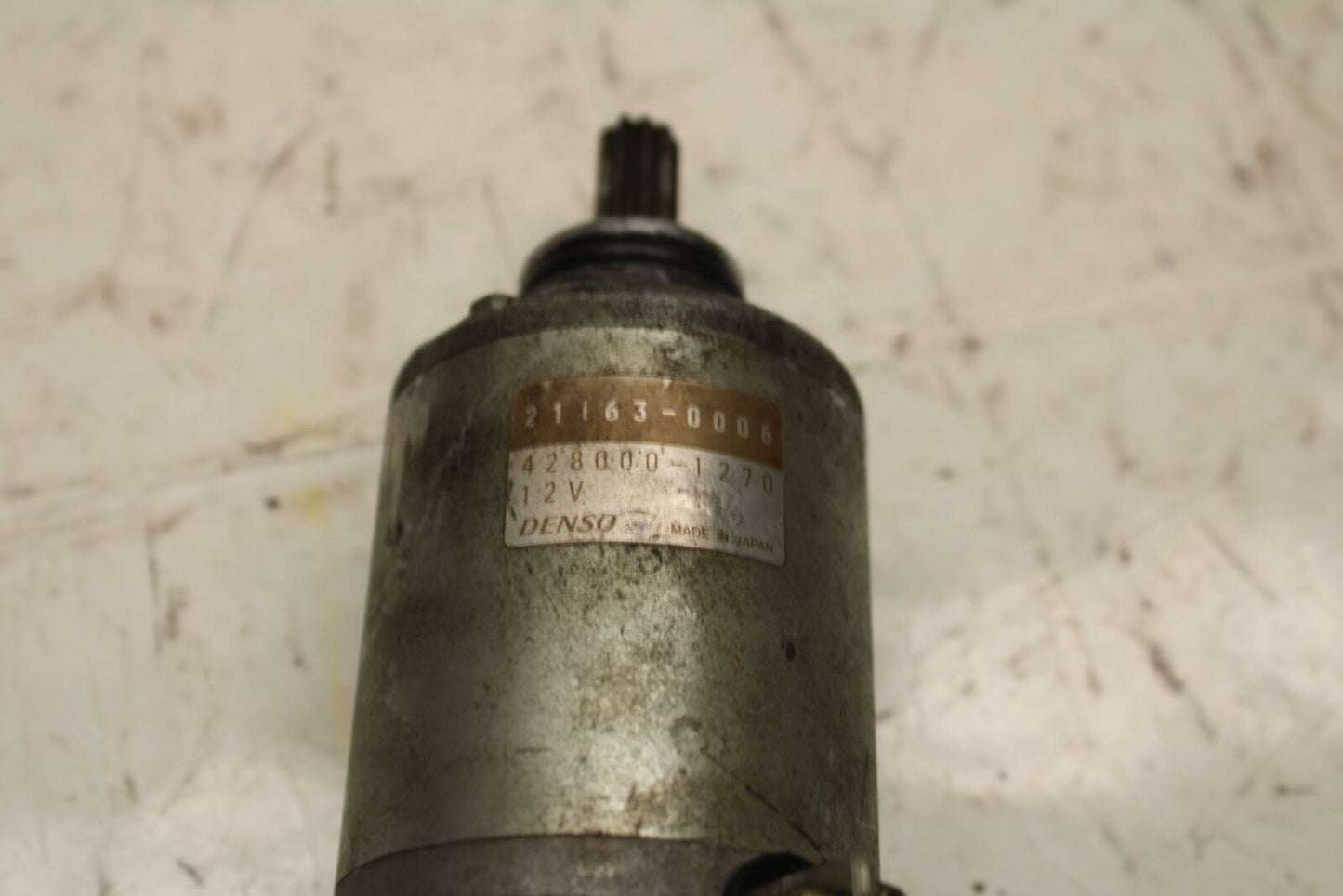 03-04 KAWASAKI NINJA ZX6R 636 ENGINE STARTING STARTER MOTOR -DC 12V BB06