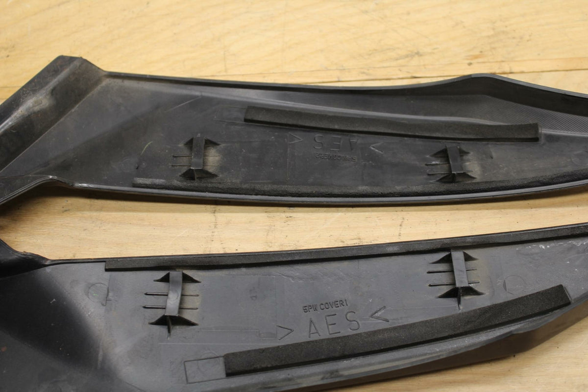 02-03 YAMAHA YZF R1 5PW RIGHT LEFT GAS FUEL TANK PANELS COVERS TRIM SET BB313