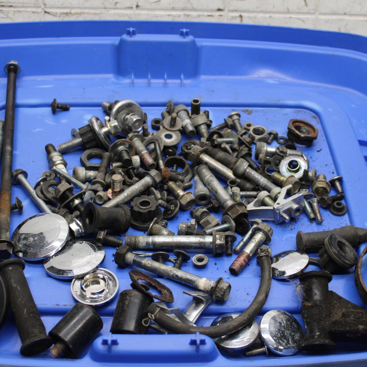 00-01 KAWASAKI ZZR600 ENGINE AND MISC.BOLTS HARDWARE MOTOR SCREWS BB568