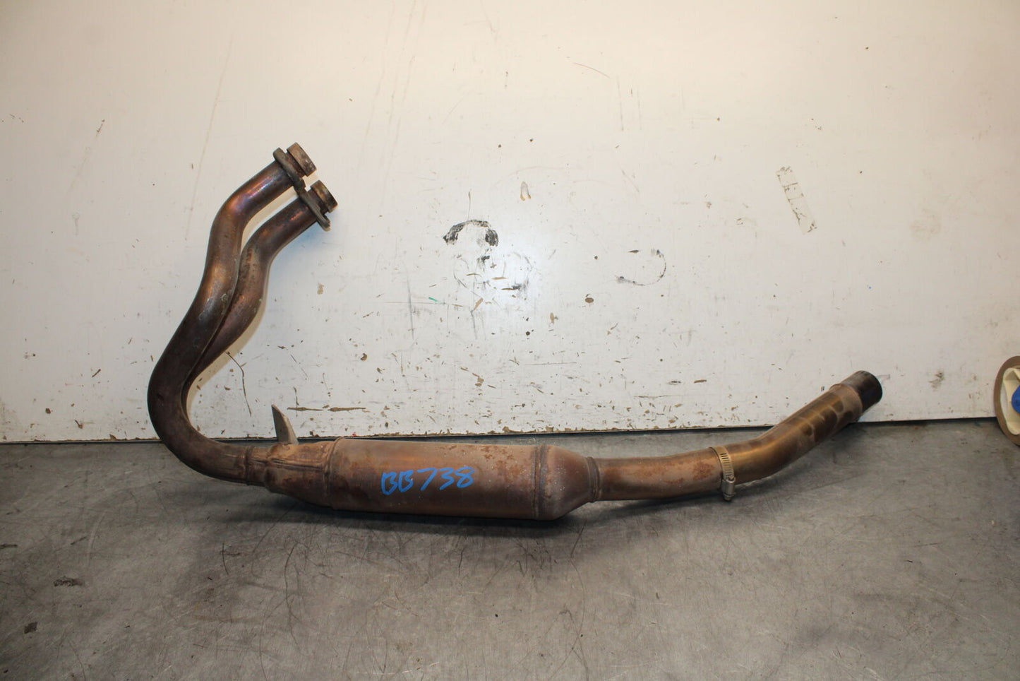 19-22 KAWASAKI Z400 EXHAUST HEADER PIPES MANIFOLD BB738