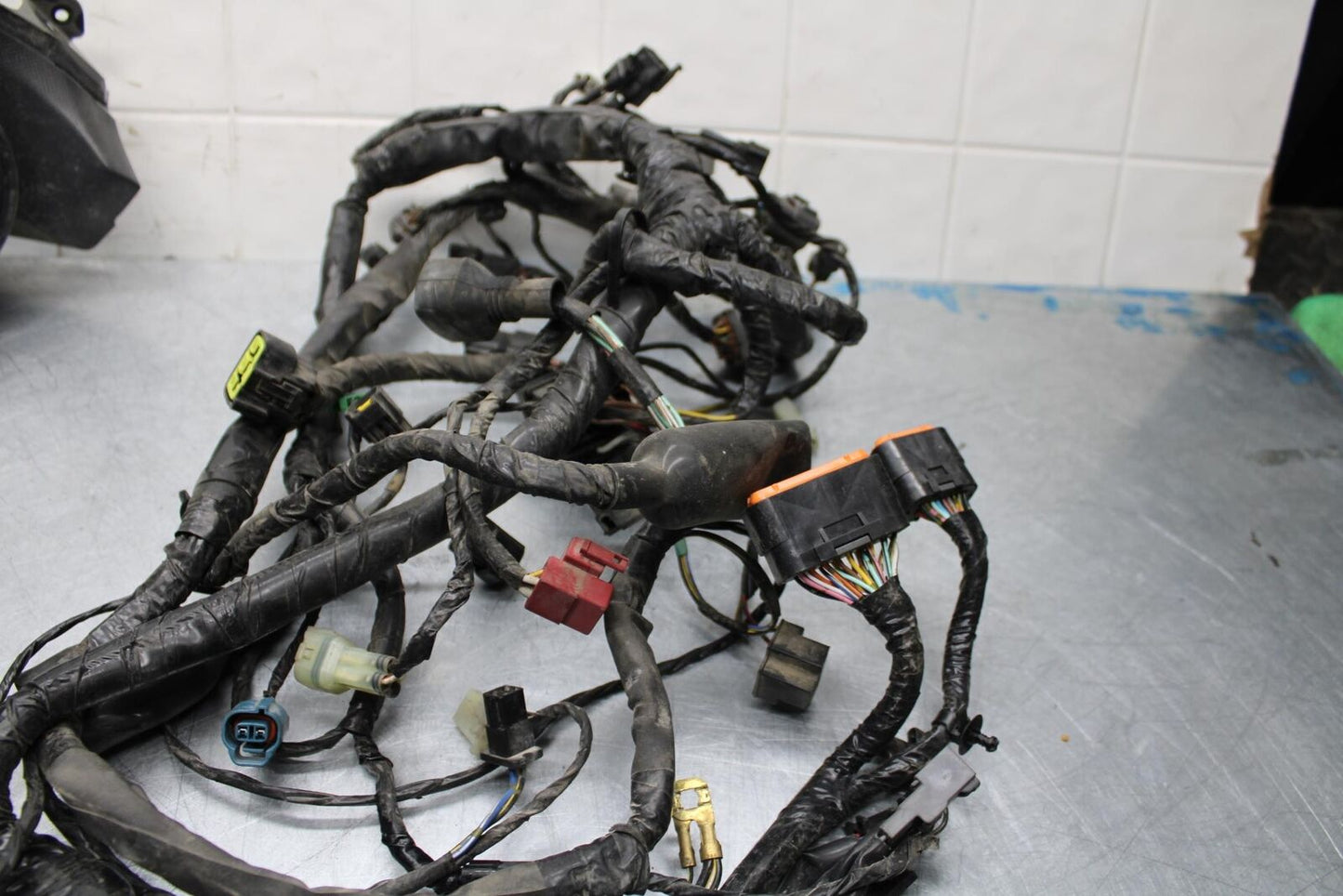06-07 KAWASAKI NINJA 650R MAIN ENGINE WIRING HARNESS MOTOR WIRE LOOM BB446