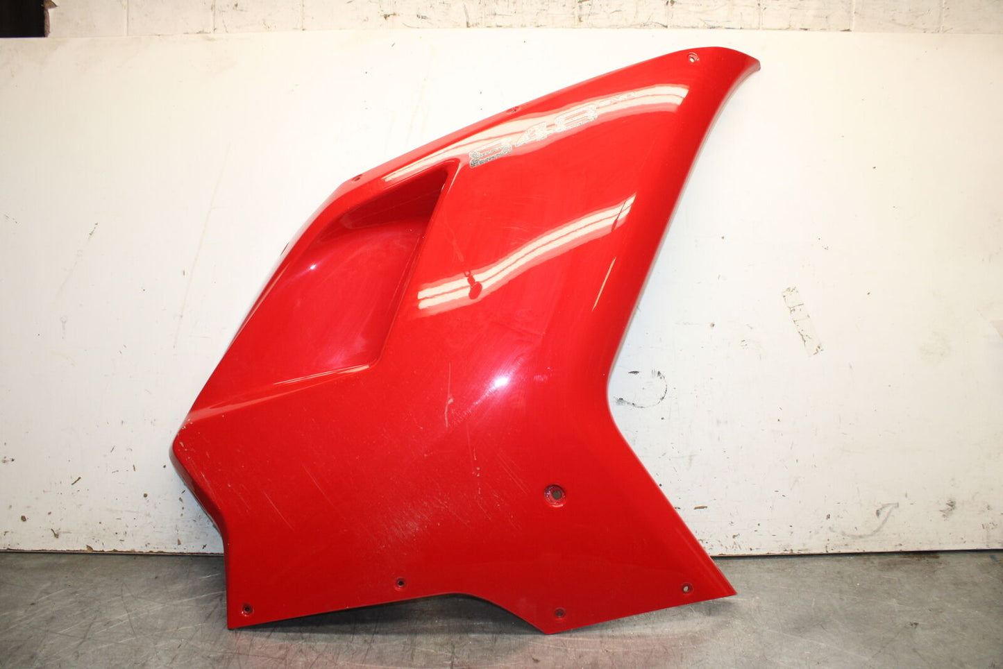 08-13 DUCATI 848 EVO RIGHT LOWER MID UPPER SIDE FAIRING COWL BB667