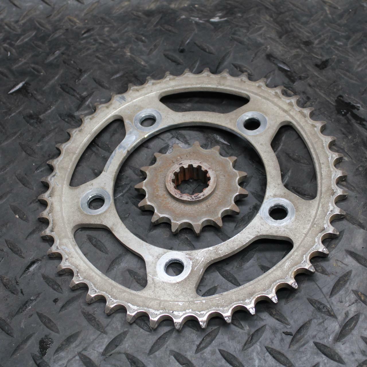 98 HONDA CBR600F3 REAR BACK FRONT SPROCKET SET BB201