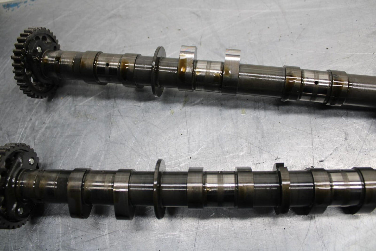 09-14 YAMAHA YZF R1 CAMSHAFT CAMS 14B-12170-01-00 14B-12180-01-00 BB471