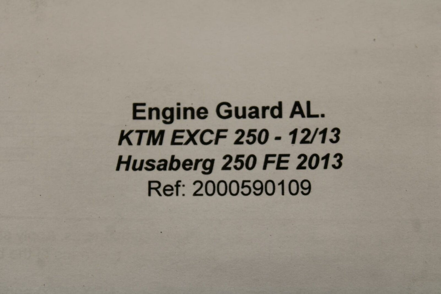 12-13 KTM 250 EXC F CROSSPRO LOWER BOTTOM SKID PLATE GUARD SHIELD