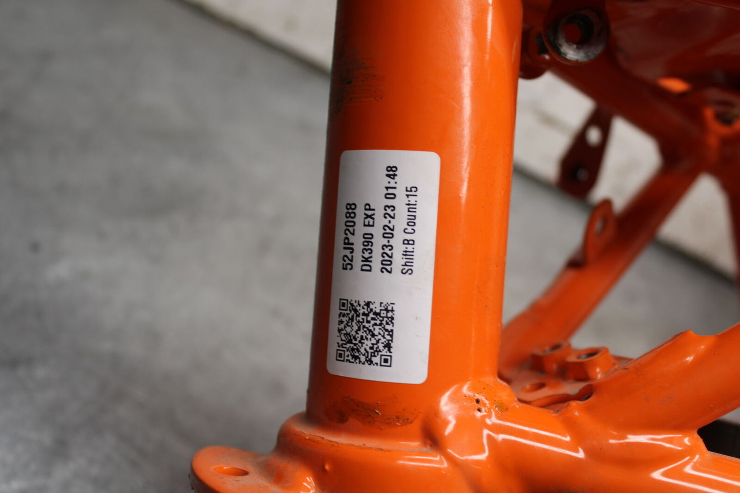 17-24 KTM 390 DUKE FRAME CHASSIS BB734