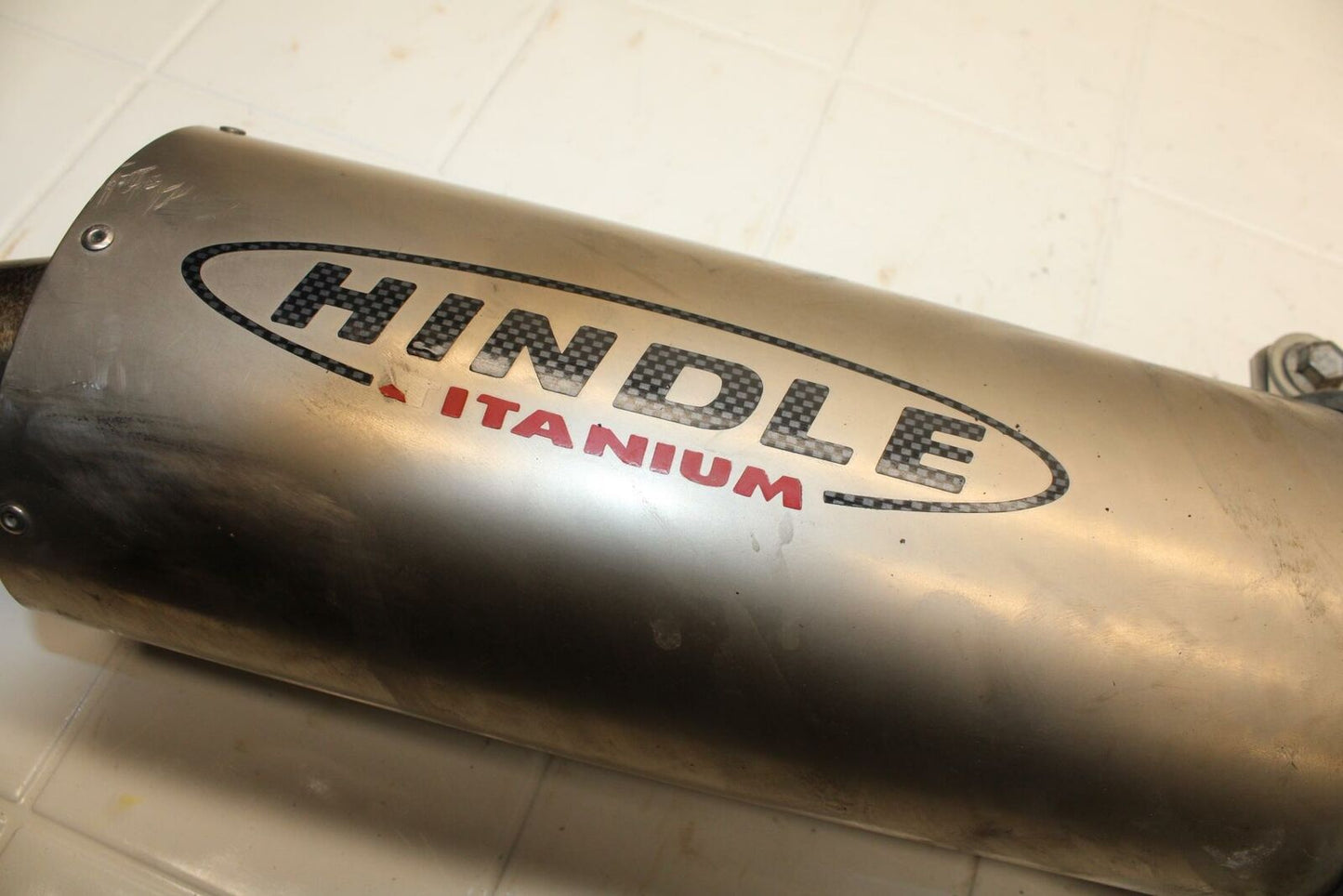 01-02 SUZUKI GSXR750 HINDLE EXHAUST PIPE MUFFLER SLIP ON CAN SILENCER BB402