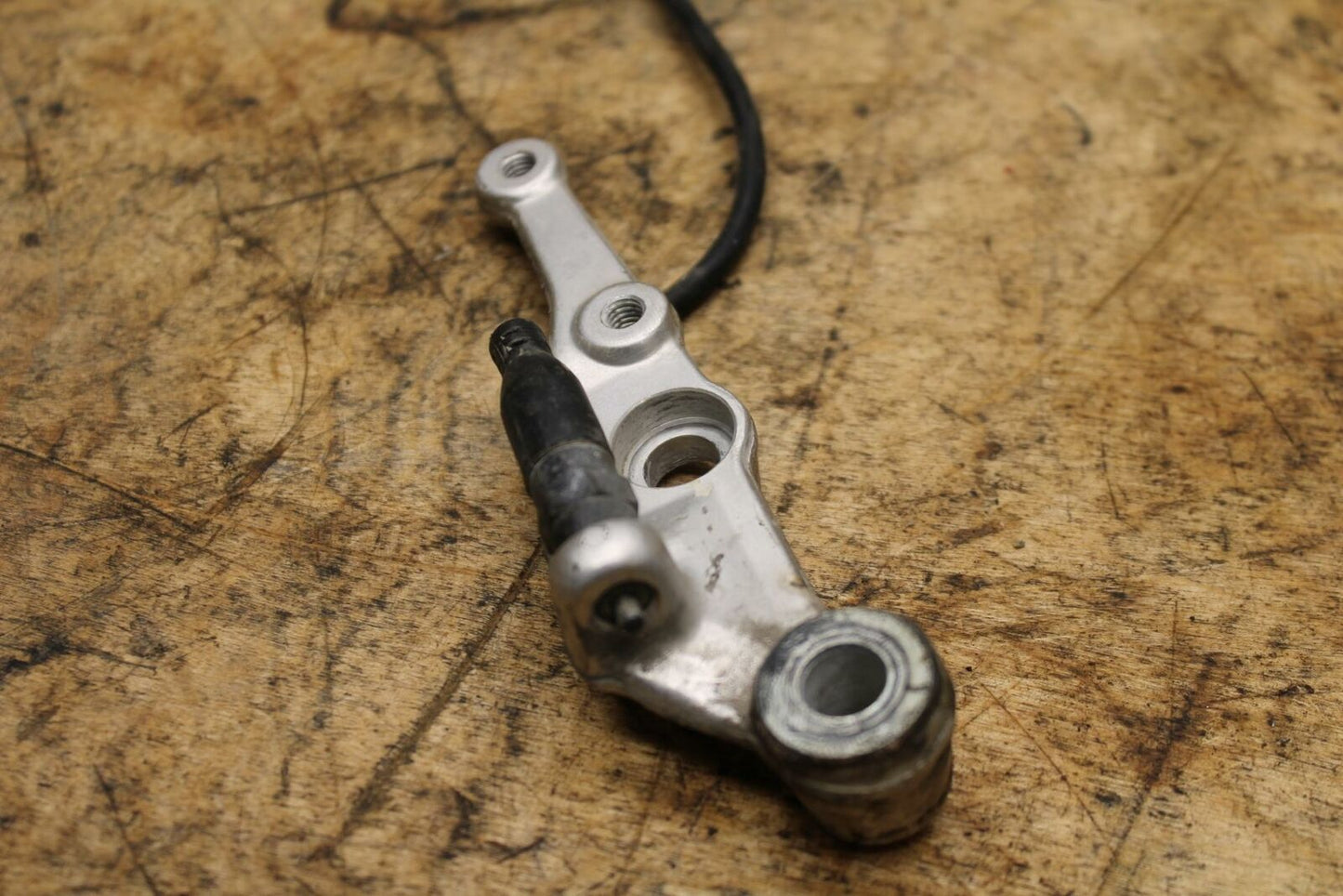 04-07 DUCATI ST3 RIGHT REARSET BRAKE FOOT PEDAL MOUNT SUPPORT BB347